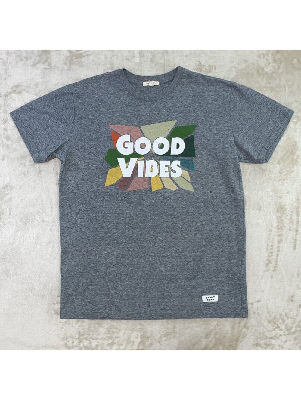 Jason Mraz Good Vibes Summer 2018 Tour T-Shirt Gray Organic Sound Small Concert